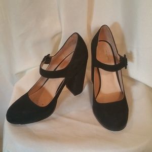 Mix No. 6 Asuviel Black Suede 4" Heel - Size 7.5